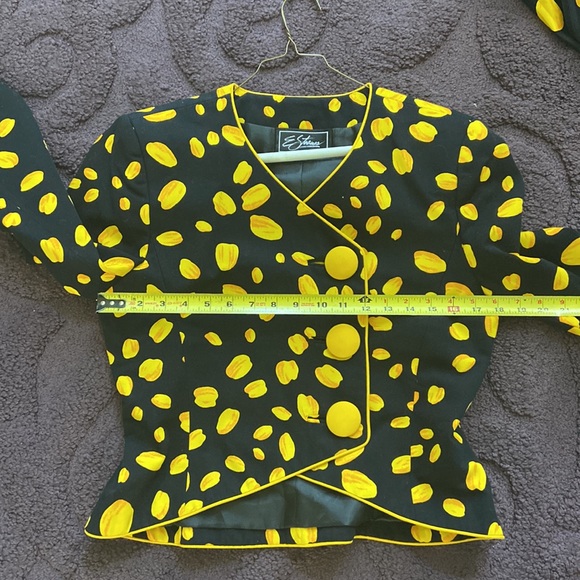 68 E Strauss Vintage Blazer & Scarf sz 8 jck p2p 18 21L - Picture 15 of 15